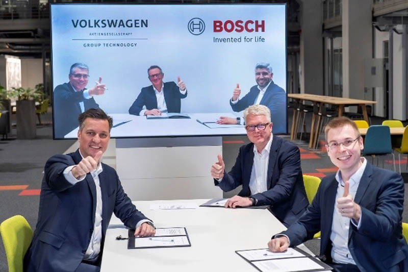 Volkswagen y bosch quieren industrializar los procesos de fabricaciu00f3n de celdas de bateru00edas