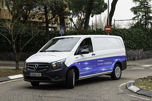 MADRID. 13-II-20. MERCEDES VITO ELECTRICA. FOTO: JOSE RAMON LADRA.