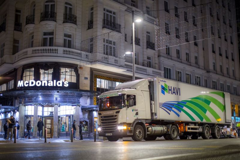 HAVI MCDONALDS SCANIA en Gran Via Madrid 1 baja