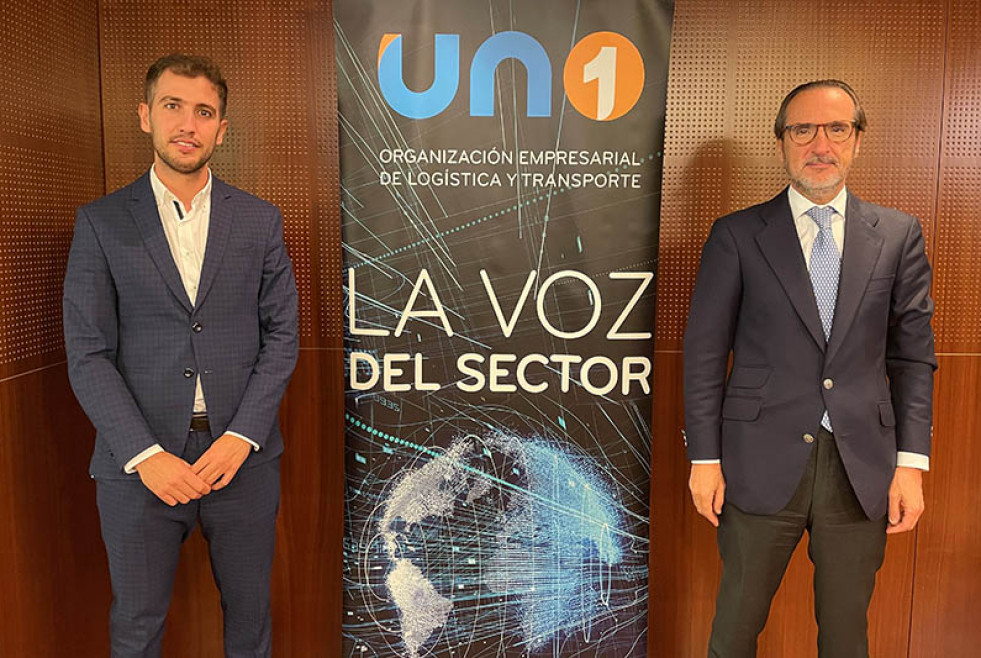 El presidente de UNO Logística, Francisco Aranda, y el general manager de TPF Consulting, Jesús Fajardo