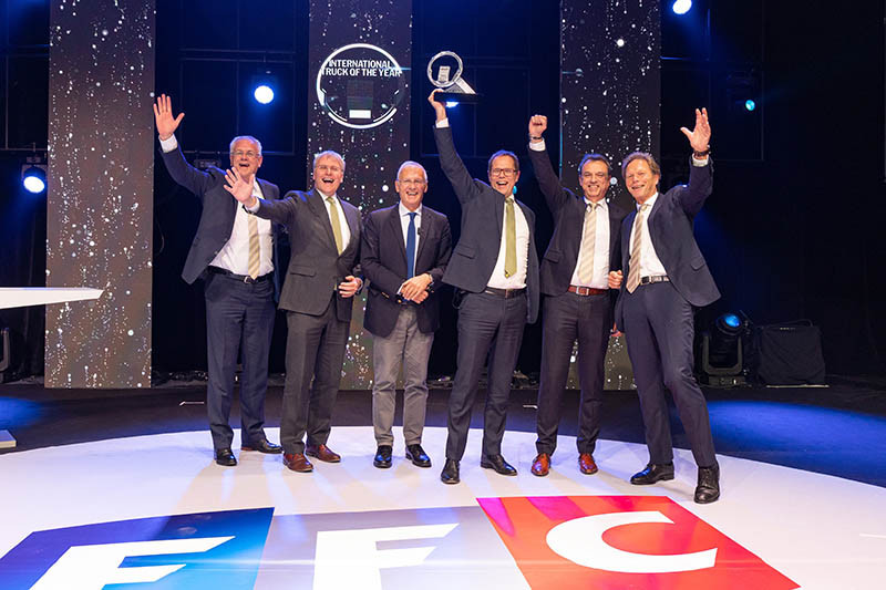 DAF XF XG XG plusInternational Truck of the Year 2022 handover