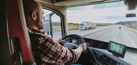 Truck driver on the road (2)