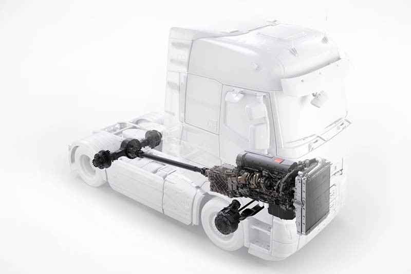 Renault Trucks transparent moteur de13 tc