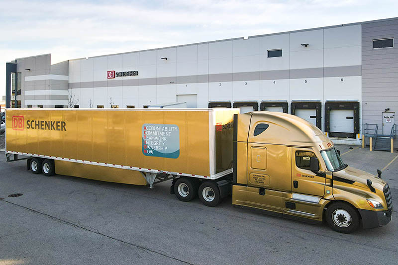 DB Schenker USA Golden Truck