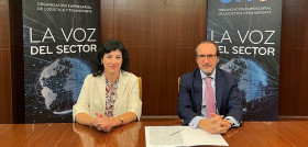 El presidente de UNO, Francisco Aranda, junto a la directora del ZLC, Susana Val