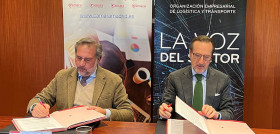 El presidente de la Cámara de Comercio de Madrid, Ángel Asensio, y el presidente de UNO Logística, Francisco Aranda 2