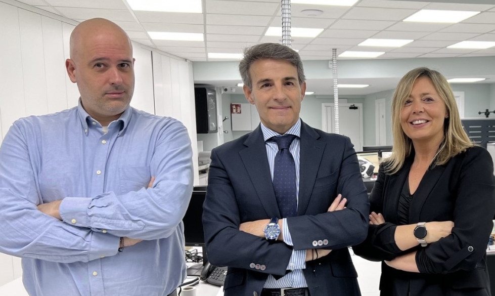 Equipo directivo de la división de transporte marítimo y aéreo del Grupo Moldtrans