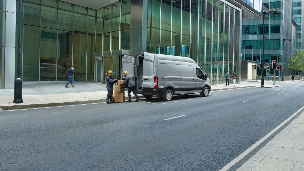 Ford E Transit Rear 3 4 Static Talent