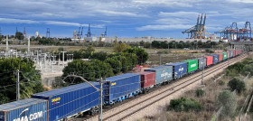 Tren puerto de Valencia