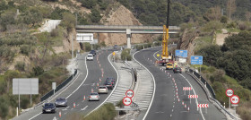 Obras en carretera  A3