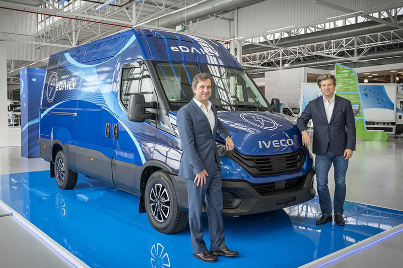 Giorgio Delpiano SVP Business Mobility Shell & Gerrit Marx CEO Iveco Group