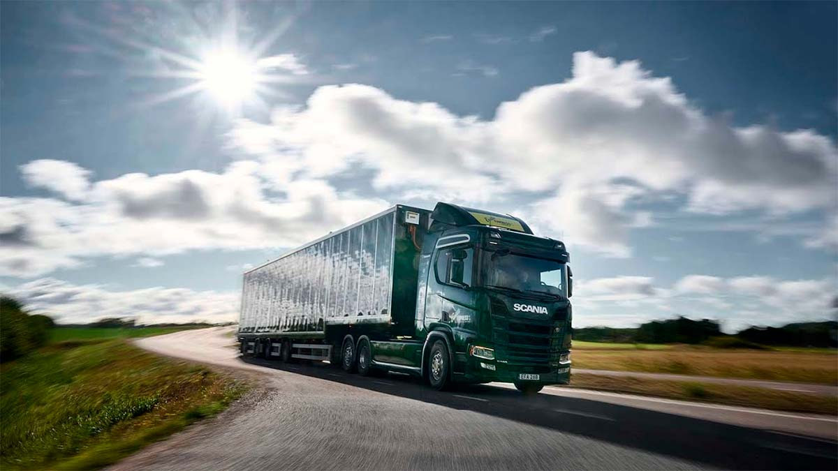 Scania camion solar