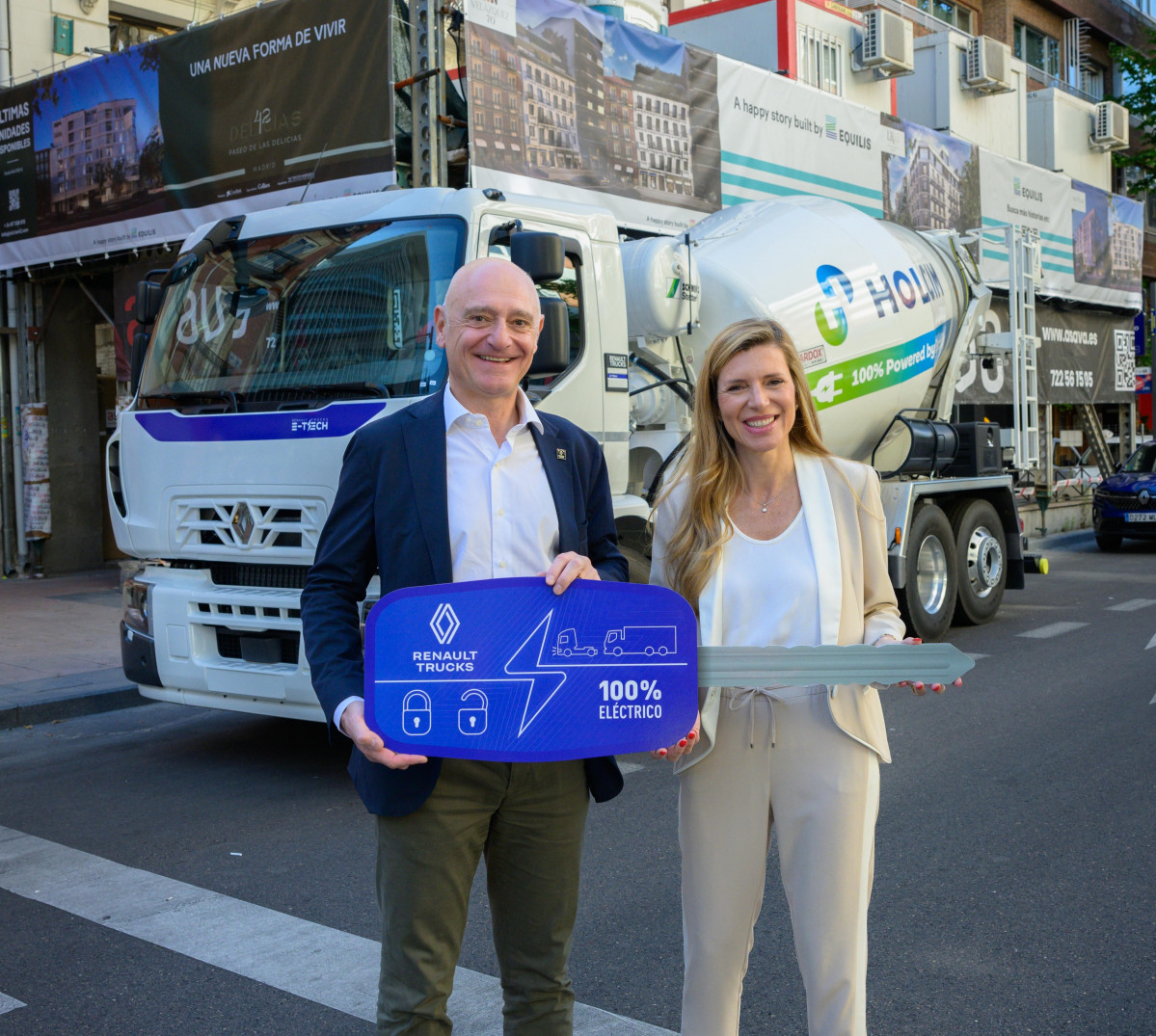 Entrega hormigonera elu00e9ctrica de Renault 2024