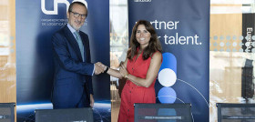 El presidente de UNO, Francisco Aranda, junto a la CEO de Randstad España, Ana Requena (1)