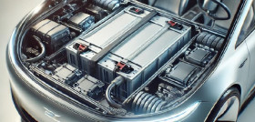 Imagen baterías en vehículo eléctrico