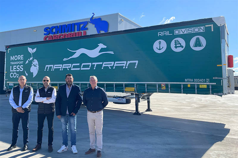 Marcotran refuerza su oferta intermodal con 30 nuevos semirremolques Schmitz Cargobull