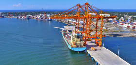 Imagen de Puerto Cortés, el más importante de Honduras