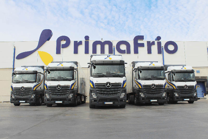 Primafrio refuerza la seguridad y la eficiencia renovando su flota con la incorporaciu00f3n de 300 vehu00edculos Actros 1851 LS con cabina BigSpace de Mercedes Benz Trucks