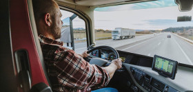 Truck driver on the road (2)