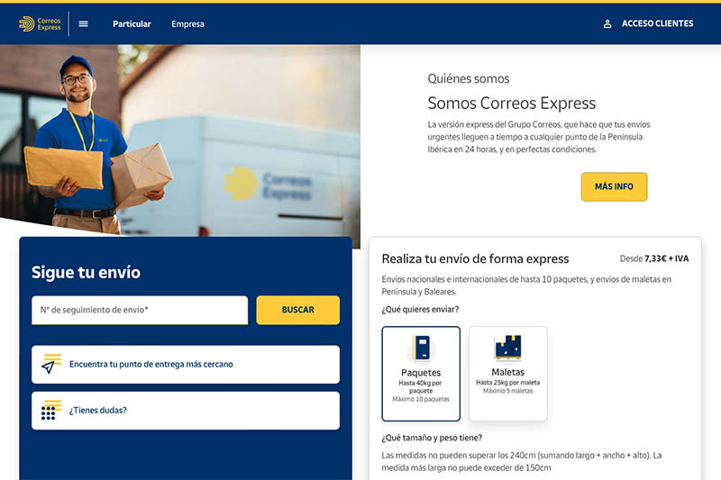 Nueva web corporativa Correos Express