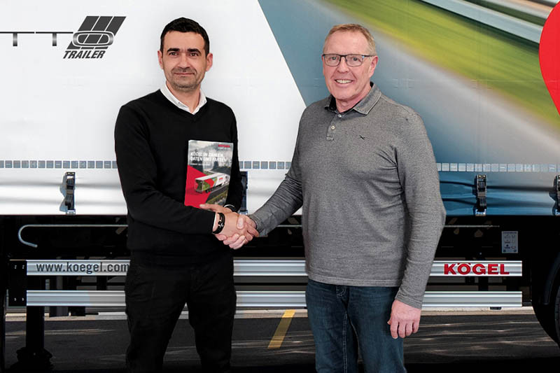 Bogdan Tiganus, General Manager of OTTO Trailer (left); Milan Strmecki, Sales Director Eastern Europe at Kögel Trailer GmbH (right)