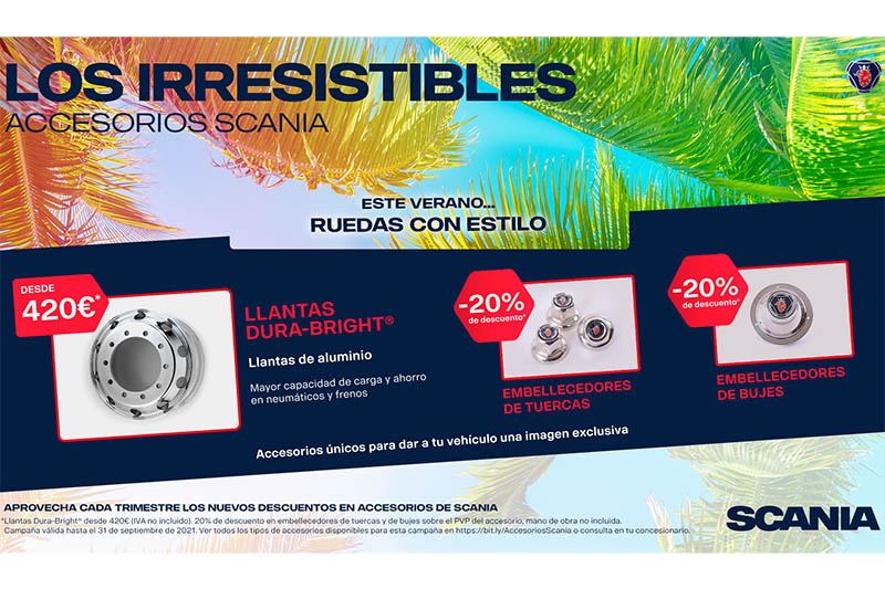 Scania pone en marcha una nueva campaña de promoción de sus accesorios