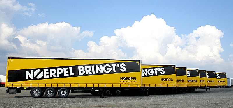 Algunos de los Kögel Cargo que ya prestan servicio en Noerpel.