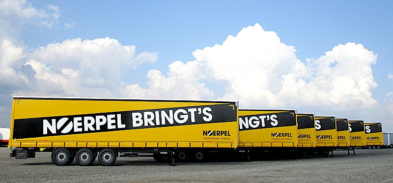 Algunos de los Kögel Cargo que ya prestan servicio en Noerpel.