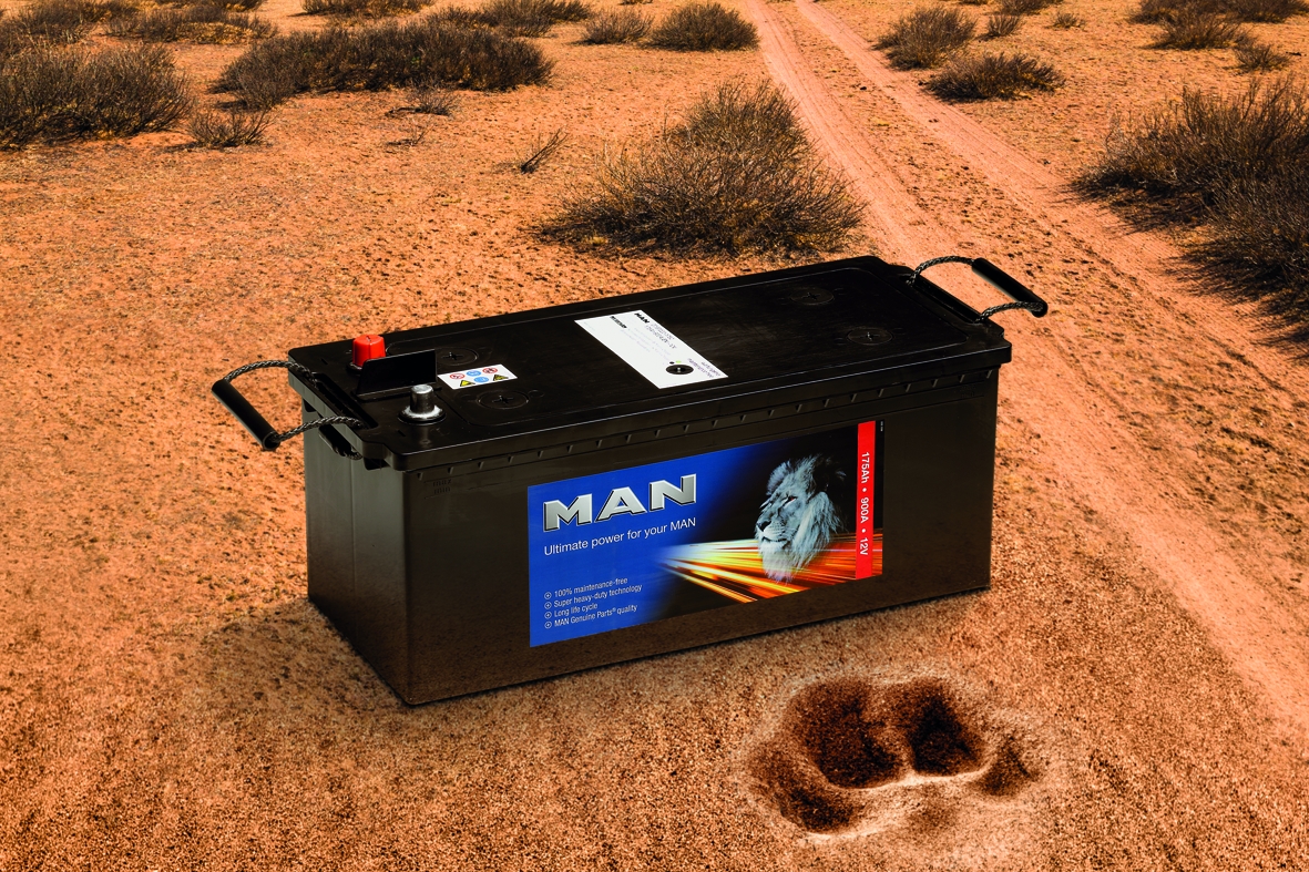 Una de las campañas de MAN está centrada en las baterías originales de la firma germana.