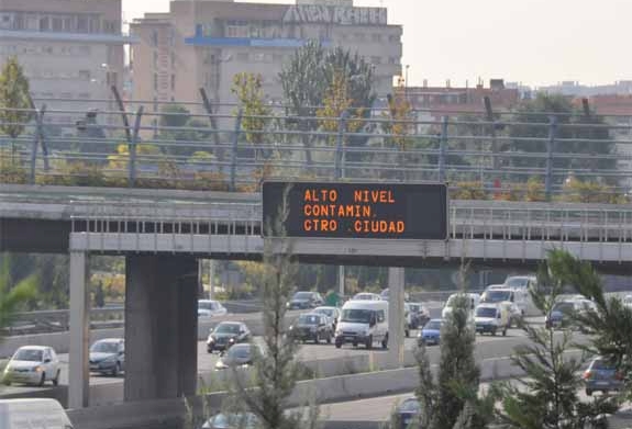 Los niveles de contaminación en Madrid son muy elevados.