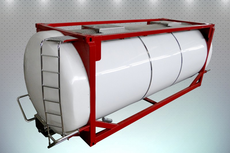 El nuevo contenedor cisterna cumple con todos los requisitos para ser utilizado en el transporte intermodal.