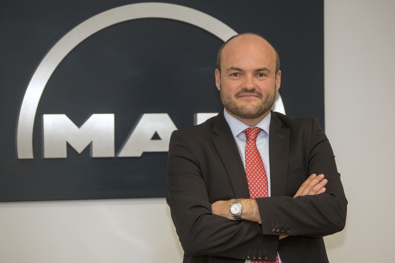 David Almazán, director comercial de Camiones de MAN, advierte de que el impacto del PIMA Transporte será limitado.