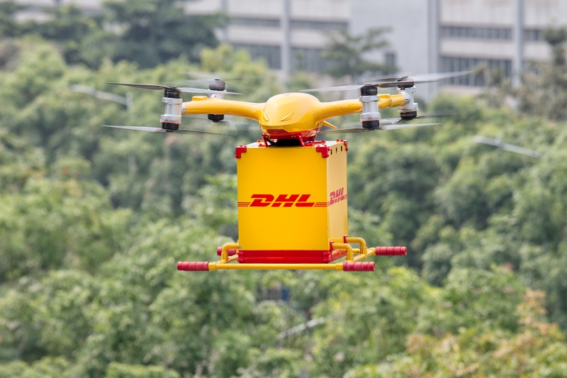 DHL Express utiliza drones para el reparto de última en