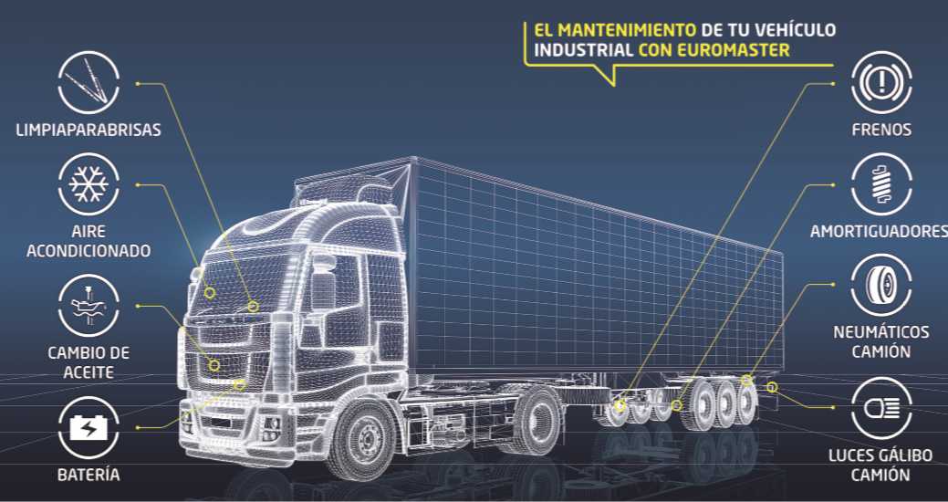 Euromaster revisará una decena de elementos de los vehículos industriales.