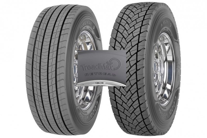 Con la suma de diez nuevos modelos Goodyear amplía su gama de recauchutado TreadMax