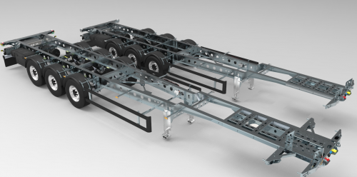 El modelo está preparado para ser acoplado con tractocamiones 6x2 o 4x2.