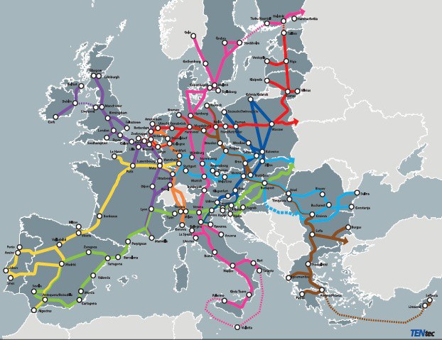 La financiación se centrará en nueve grandes corredores de transporte