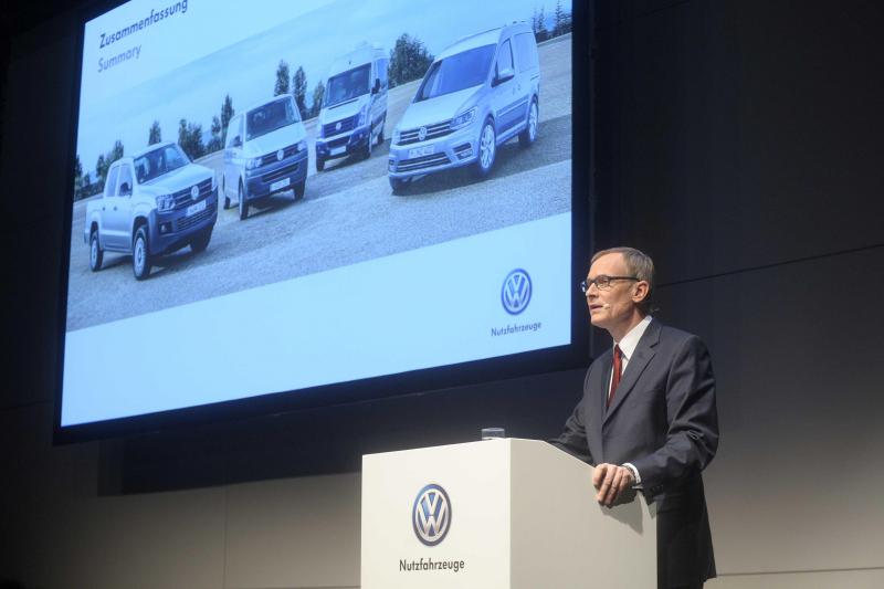 Eckhard Scholz, presidente del Consejo de Dirección de Volkswagen Vehículos Comerciales, durante la presentación de resultados de la marca. 